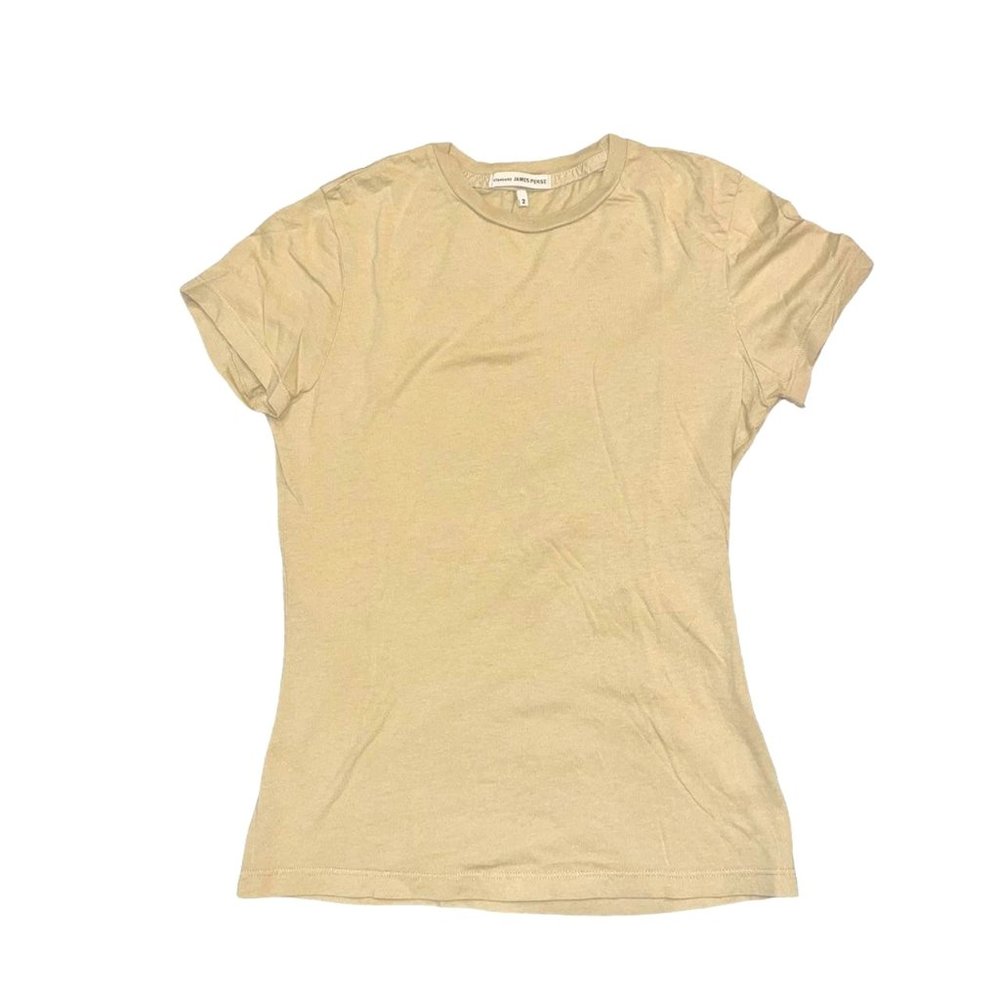 James Perse Women's Tan Baby Tee